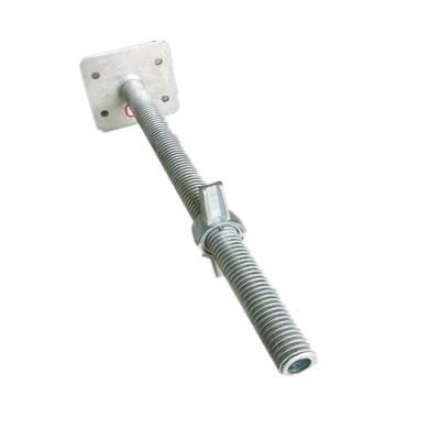 China Building construction Xinyuan factory U head jack electric galvanized screw base for ringlock scaffolding for sale