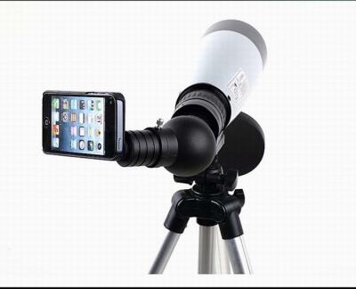 China Aluminium 45X  70MM Spotting Scope Phone Mount For Newspaper Man for sale