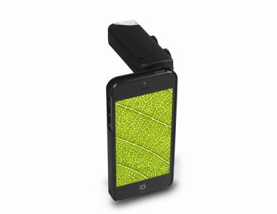 China Zwart ABS Digitaal de Microscoop100x Gezoem van Smartphone voor IPhone 4/4S/5/5S Te koop