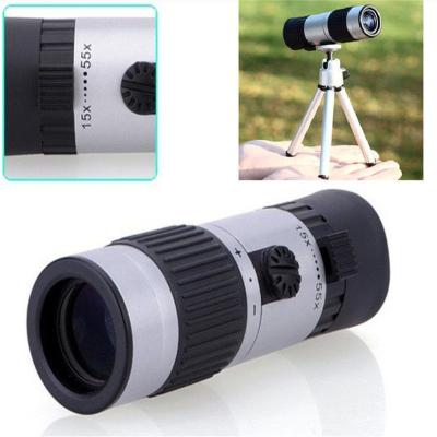 China Zoomobjektiv im Taschenformat justierbares 15 - 55 x 21mm Stativ Monocular-Teleskop zu verkaufen