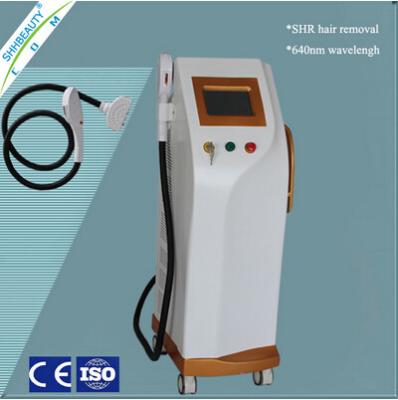 China Semiconductor cooling IPL Beauty Machine 640nm Wavelength shr hair removal for sale