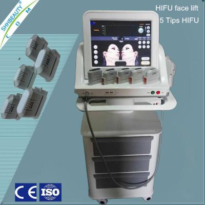 China 5 Cartridges HIFU Face Lifting for sale