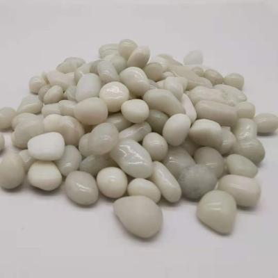 China DIY Natural Glass Indelible Irregular Glass Beads Swimming Pool Porcelain Glass White Color 6-9mm DIY for sale