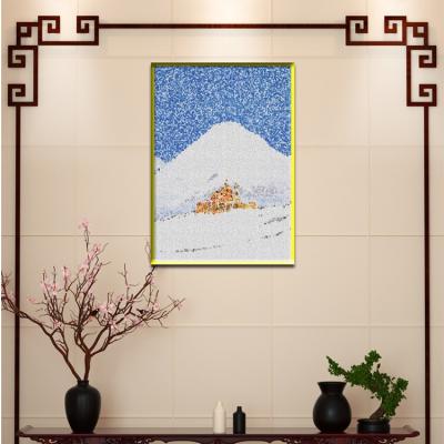 China New Glass Painting Wall Art Painting Glass Painting Custom Wall Hanging Classic/Postmodern Pictures for sale