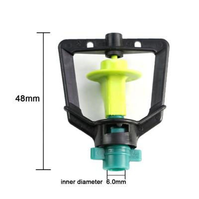 China Easily Install The Chinese Plastic 360 Degree Rotating Micro Agricultural Garden Water Irrigation Sprinkler for sale