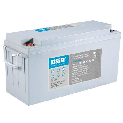 China BSB Solar Battery AGM Separator Series 12V 150ah Gel Nano Lead Acid Battery ABS Material for sale