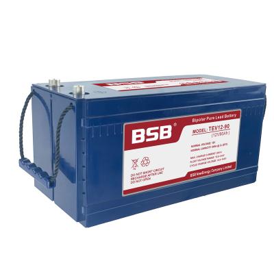 China Plates Structure TEV12-90 BSB Bipolar Battery 12V 90Ah Premium Quality Battery for sale