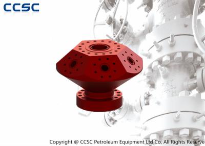 China Red Performance Wellhead Frac Head , High Efficient Xmas Tree Wellhead for sale