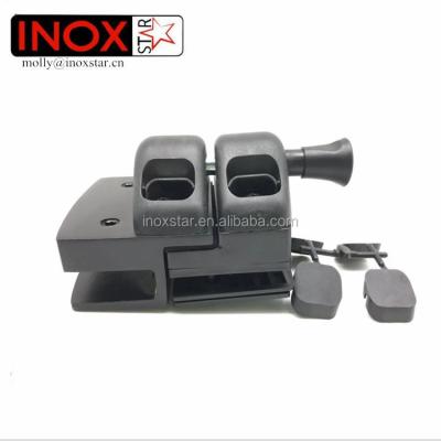 China Narrow Self Stainless Steel Pool Fencing Glass Balustrade Panel Door Lock Glass Latch for sale