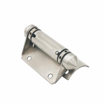 China Modern Stainless Steel Hinge Connect Round Post To Glass Door Spring Hinge for sale