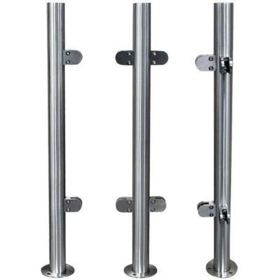 China Modern Stainless Steel SUS304 Stair Handrail Post Black for sale