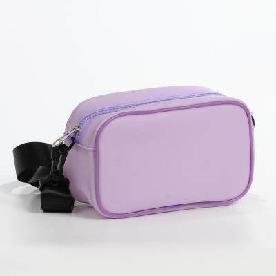 China Good Quality PVC Mini Make Up Bags Travel Waterproof Transparent Messenger Sling Shoulder Bags for sale