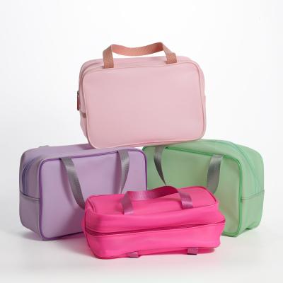 China High Quality Clear Airline Vinyl Cosmetic Bag Toiletry Bag 3pcs Large Capacity Cosmetic Bag Organizer Pouch for sale