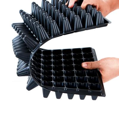 China For nursery of vegetables Q8506 1020 Microgreen Plastic 28 32 50 72 98 105 128 200 holes Cell Gardening Pot Nursery Seedling Plant Trays Seed Tray for sale