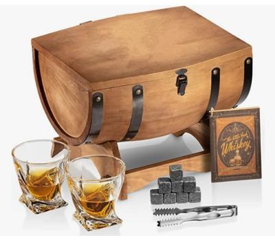 China Europe Custom Wooden Barrel Box For Whiskey Gift Sets Accessories Not Include for sale