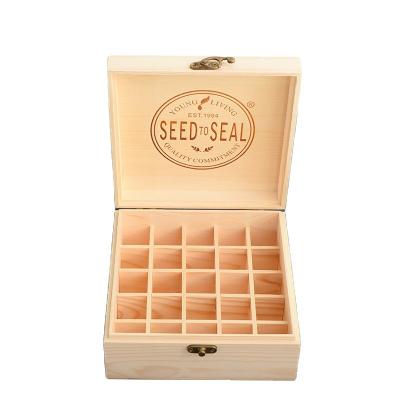 China Custom Cheap Wooden Essential Oil Storage Box Natural Pine Wood From Europe for sale