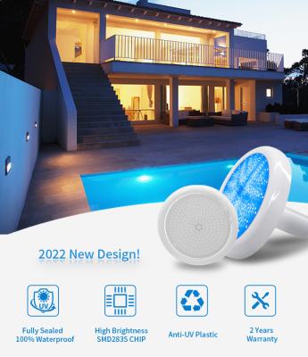 China CE LANDSCAPE Refined Resin Filled Pool Light For Liner 1.5 Inch Fiberglass Vinyl 1-1/2