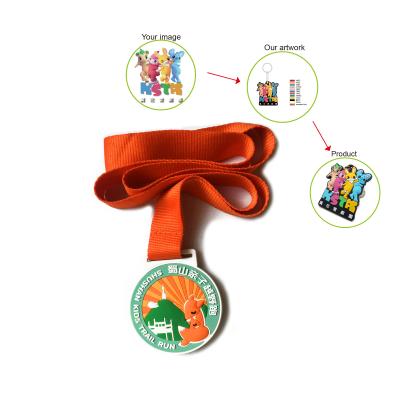 China Europe Customized Kids Gift Cheap Plastic 3D Medals Rubber Soft Medal PVC for sale