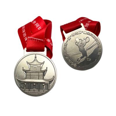 China Custom 3d sports Europe metal running medal marathon zinc alloy running award medals for sale