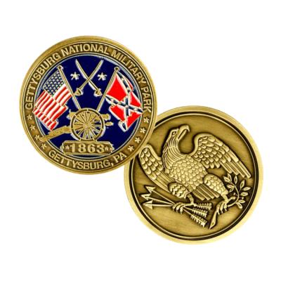 China Custom promotion gift challenge souvenir coin factory price metal army challenge coins with logo for collectable and souvenir for sale