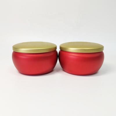 China Gift & Luxury Craft Metal Tins Box With Lid Candle Container Jar Scented Candle Wax Tin Can Tin Candle for sale