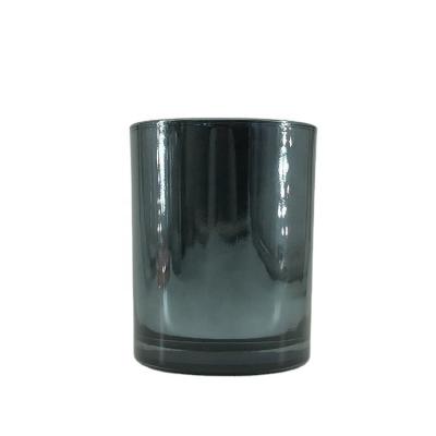 China Home Decoration Wholesale TD78MM 10.5OZ Empty Shiny Black Candle 9oz Glass Jar for sale