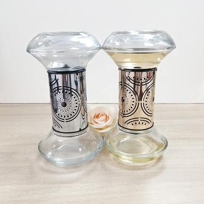 China Add Fragrance To Glass Jar To Clear Perfume Air Diffuser Perfume Essential Oil Diffuser Bottle Home Hourglass Diffuser for sale