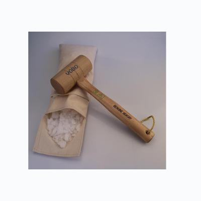 China Wholesale Propeller Head Propeller Head Round Shaped Ice Crused Mallet Head Ice Crushed Wooden Hammer for sale