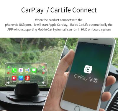 China Cartrend Sharing Screen OBD CarPlay Android HUD Auto Head Up Display For Buick To VW Jeep Chevrolet Hon da Hyun Dai Peugeot AR Yo Bellies for sale