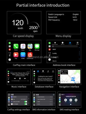 China Screen Sharing Car Universal OBD Apple Carplay Android Car Game HUD Display Phone Screen Mirror Auto Navigation Interface GPS Link for sale