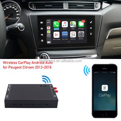 China Screen Mirroring iPhone CarPlay Box For Peugeot Citroen 2013-2016 Wireless Auto Rear View Camera Kit AHD Compatible Android Mirror Link Tool for sale