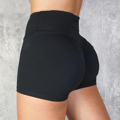 China Antibacterial fitness shorts running and cycling sports shorts tight summer stretch polyester yoga top pants for sale