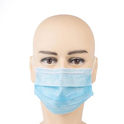 China Ce Chinese Manufacturer Ear-loop Elastic 3 Ply Earloop Face Mask for sale