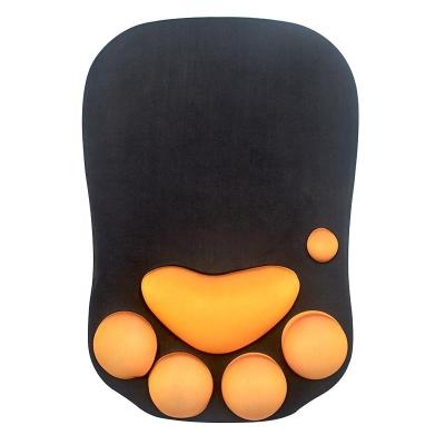 China With Wrist Rest Factory Cat Paw Mouse Pad Wholesale With Wrist Support Mousepad Custom for sale