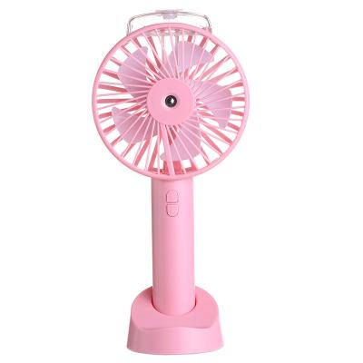 China Feel Comfortable Mini Fan Person Hand Mist Spray Refillable Hydration Air Cooling Handheld for Office for sale