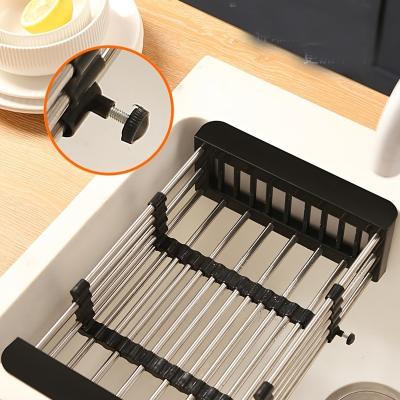 China Wholesale Expandable Storage And Cleaning Dish Drying Rack Over Sink Dish Drying Rack for sale