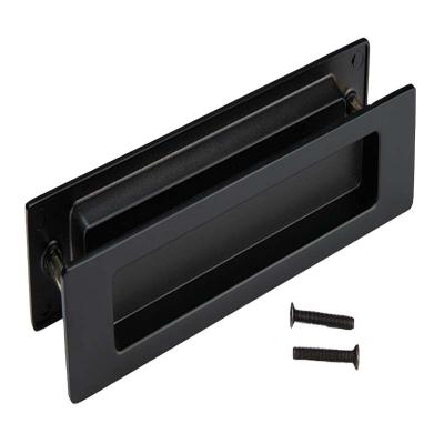 China Modern interior movable wooden double-sided lock sliding door balcony bedroom door wardrobe invisible door lock for sale