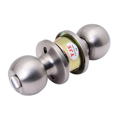 China Spherical 304 Stainless Steel Room Door Bathroom Door Three-bar Type Lock for sale