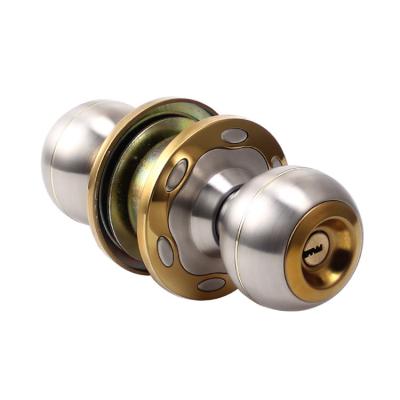 China Modern Minimalist Wooden Door Room Door Stainless Steel Handle Universal Round Door Lock for sale