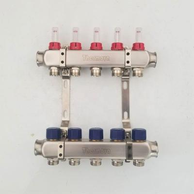 China Modern Stainless Hydronic Manifold For Radiant PEX Floor Heating Applications for sale