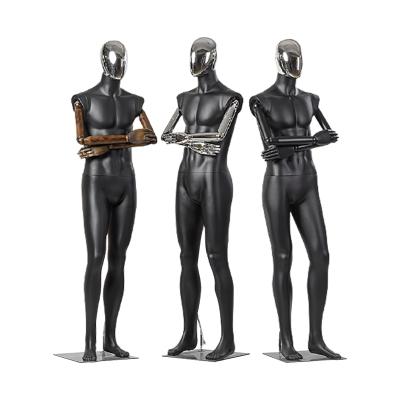 China For Clothing Show Wholesale High Quality Full Body Plus Size Chrome Face Stand Male Mannequin For Windows Display for sale