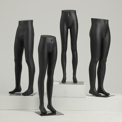 China Show Pants Clothing Store Window Show Matte Black Men Lower Body Mannequin Plastic Shiny White Female Legs for sale