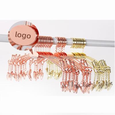 China Minimalist Women Cup Bra Hanger Lingerie Hanger Lady Wire Display Metal Underwear Hanger For Underwear for sale