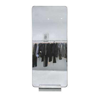 China Minimalist Customized Modern Full Body Wall Mounted Large Metal Mirror Rectangle Gold Frame Full Body Wall Mirror For Clothing Store for sale