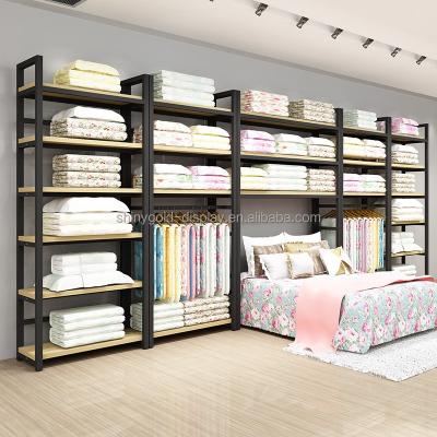 China Stores Home Textiles Furniture Bedding Wadded Quilt Display Stand Combination Sheet Home Textiles Show Quilt Rack for sale