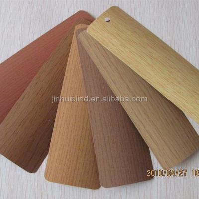 China Venetian wood color aluminum slats 25mm for Venetian blinds for sale