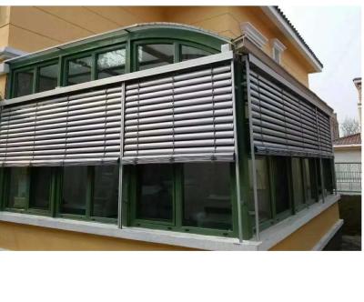 China CLASSIC Exterior External Aluminum Venetian Blinds Motor Or Manual System for sale