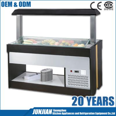 China Single-temperature M.P. 1600FL4 Welbas Table Top Refriger Buffet Salad Counter Fridge Cooling Bar for sale