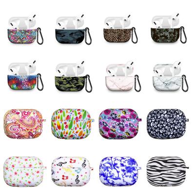 China For Inear Earphone Printing Silicone Earphone Bag For Apple Airpods Pro TPU Anti-lost Case For Airpods3 Cases Protector Cover Accessories for sale