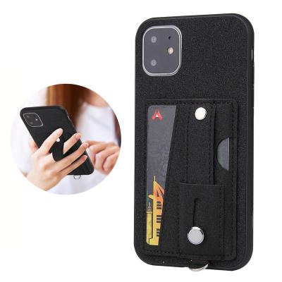 China Leather Phone Case Card Wallet Bag For iPhone 7 8 plus X XS XR Max 11 12 pro Max Cell Phone Cover with Fold Stand Holder OEM for sale